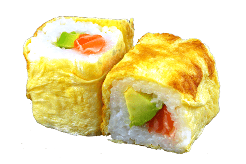 Egg roll saumon avocat