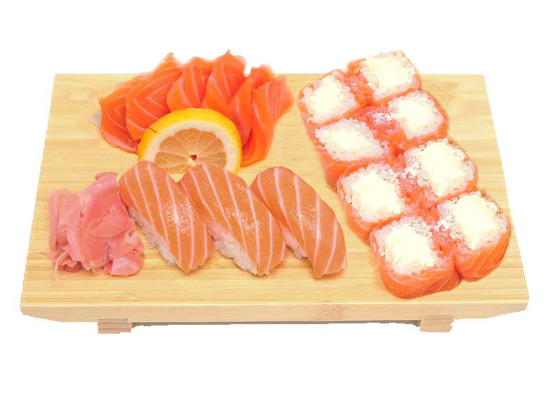 3 sushis, 6 sashimis et 8 delices roll